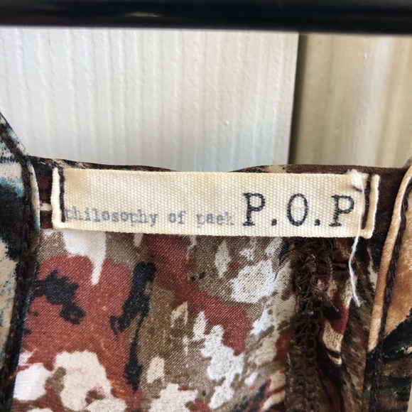 Silk Flowy Spaghetti Strap Blouse - Picture 3 of 3